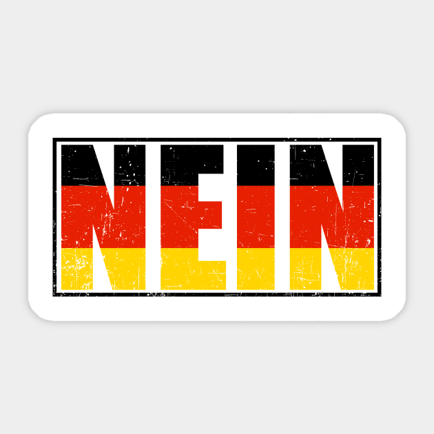 German Flag Nein Sticker by SinBle